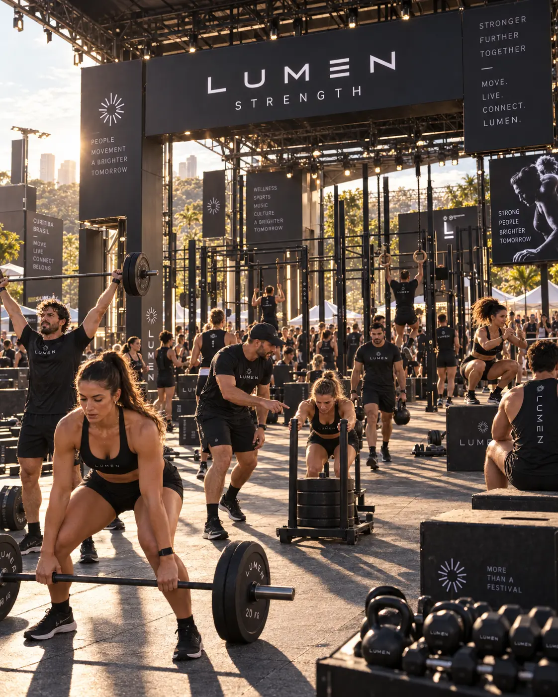 LUMEN STRENGTH — força e presença — visualização conceitual