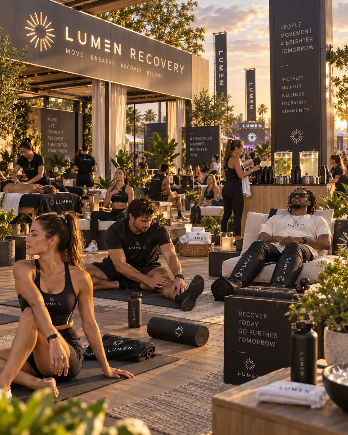 LUMEN RECOVERY — espaço de recuperação na cidade — visualização conceitual