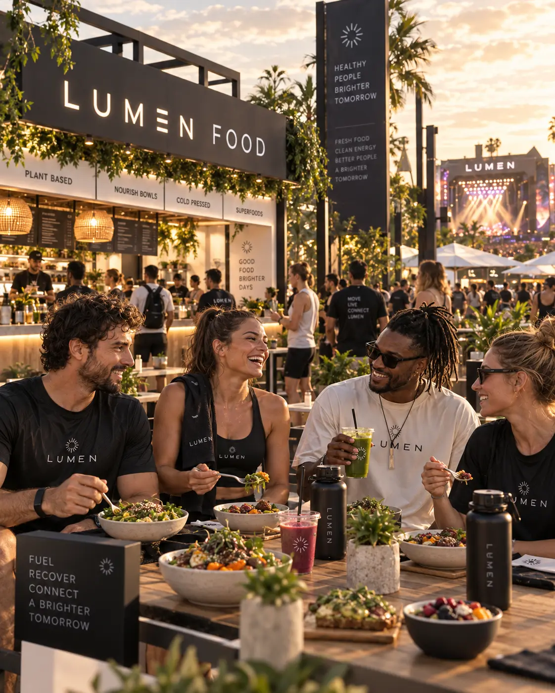LUMEN FOOD — praça de alimentação da cidade — visualização conceitual